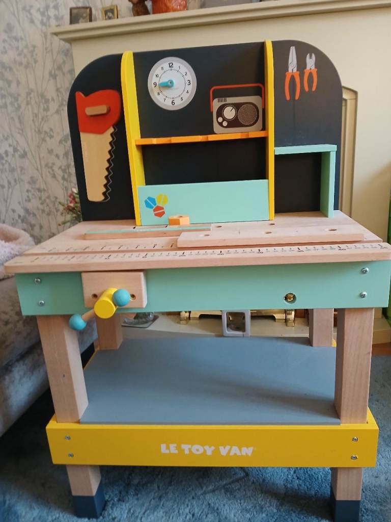 Childs wooden tool bench
