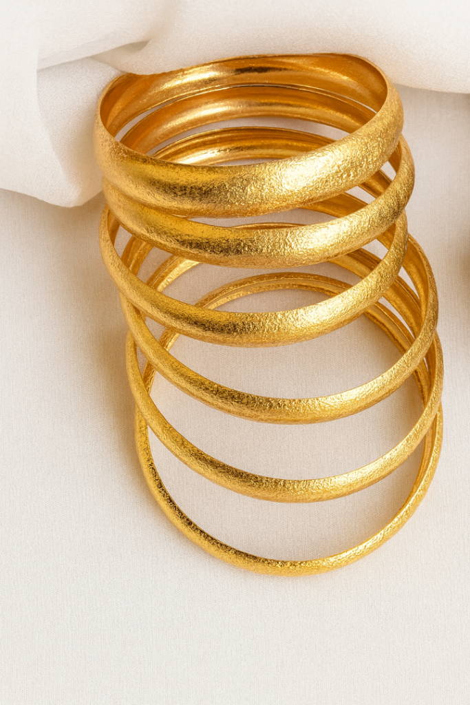 Set of 6 pc bangles and kara asian 