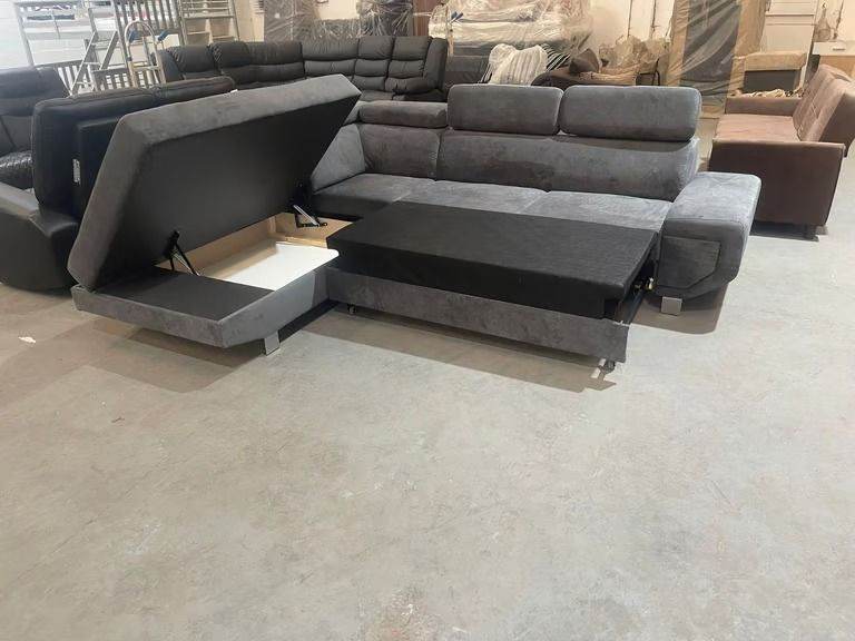 Corner Sofa bed - L Shaped Left Hand Storage Corner Sofa Bed - BRAND NEW FREE HOME DELIVERY C O D