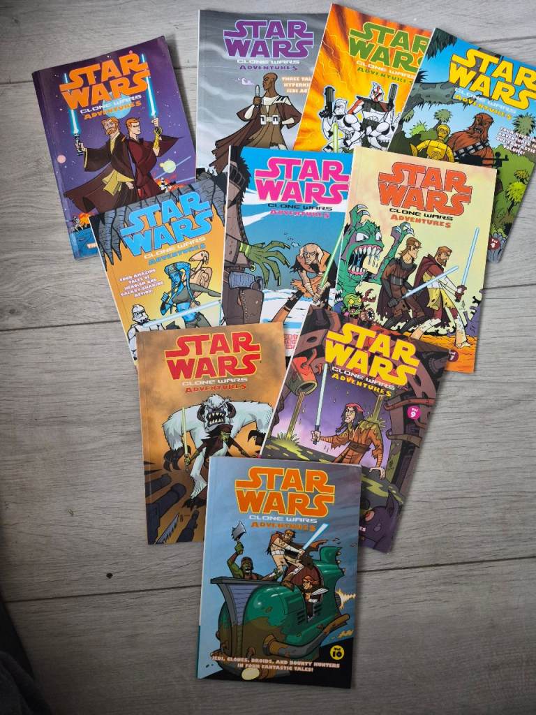 Star Wars Clone Wars Adventures Comic Book Bundle - 10 Books