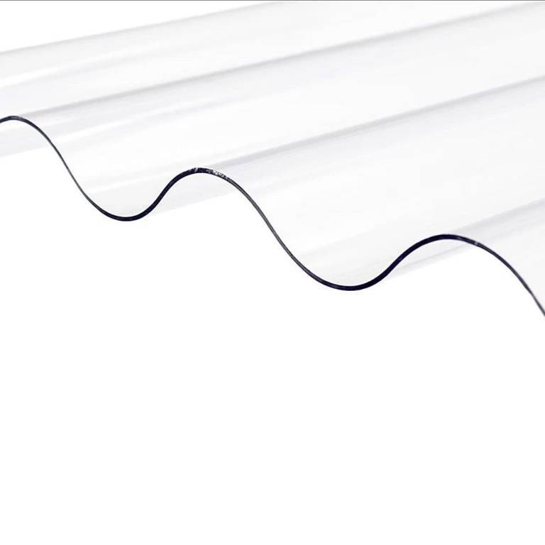 High Impact SUNTUF Strong Clear Stormproof Corrugated Polycarbonate Roofing Sheets 2500mm Width 900m