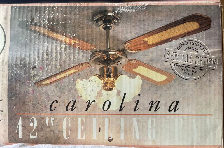 42” CEILING FAN WITH LIGHTS 