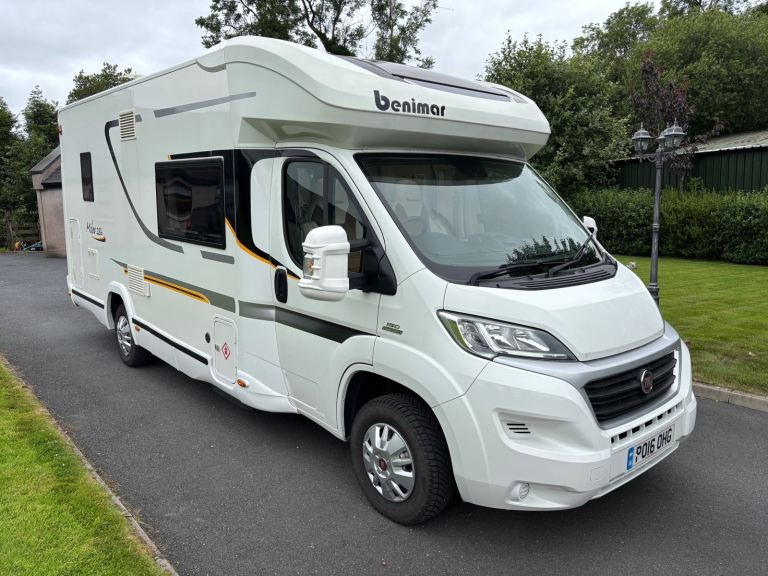 Benimar Mileo 286 Coachbuilt Motorhome. 2016 Ducato. 4 Belts 4 Berth. Drop Down Bed. 3.5T. FSH.