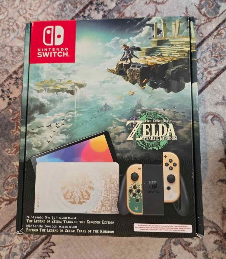Zelda tears of the kingdom OLED switch + games, accessories, extra storage £350