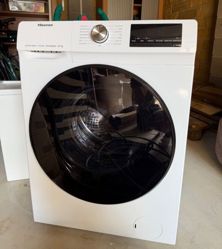 Hisense WDQA8014EVJM 8KG 1400 Spin Washer Dryer - White
