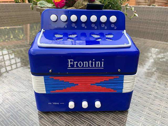 Mini Accordion by Frontini in Popular BLUE