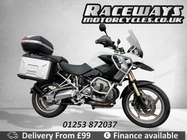 BMW R1200GS WHITE 2011 11REG, 19,588 MILES BMW PANNIERS GIVI TOP BOX 1170 CC