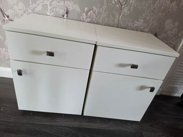 2 x bed side cabinets (custom made)