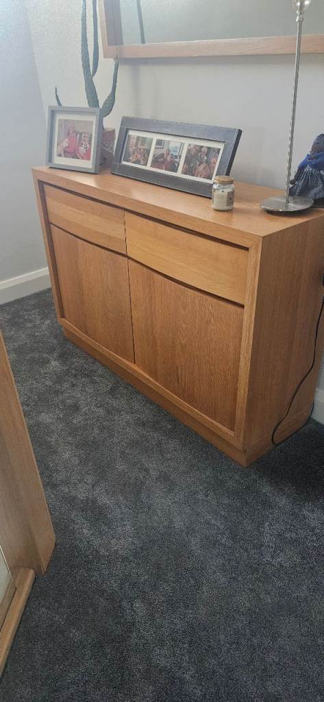 Large solid oak sideboard