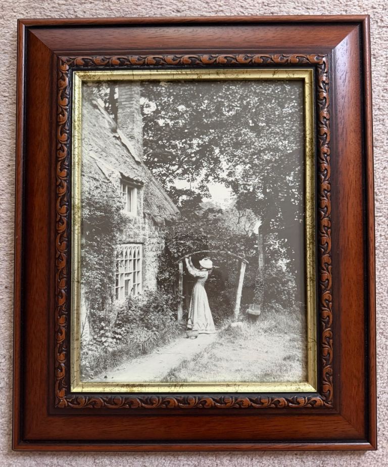 32cmx39cm original print ‘Woman in garden’ taken by renowned photographer Frank Meadow Sutcliffe. 