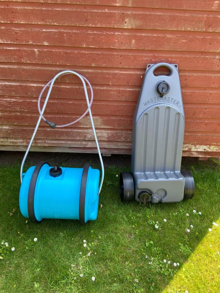 40ltr Aqua Roll Water Barrel +Waste Water Carrier