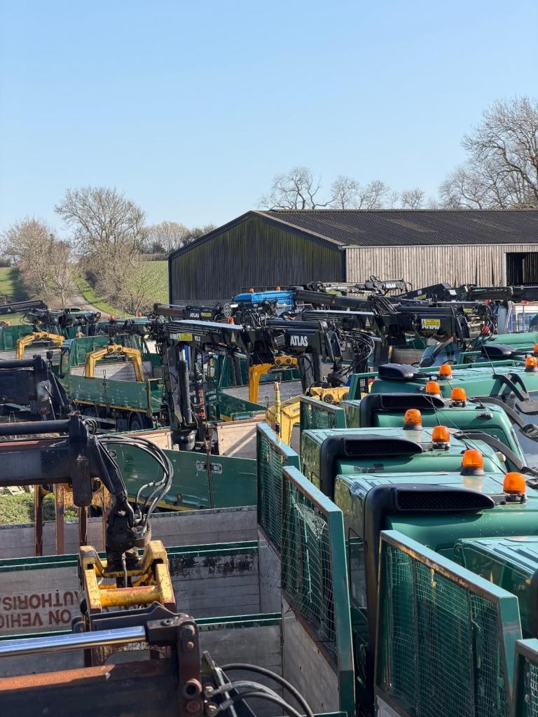 2012 DAF LF 55.220 18T DROPSIDE WITH ATLAS 92.2 CRANE CHOICE OF 30