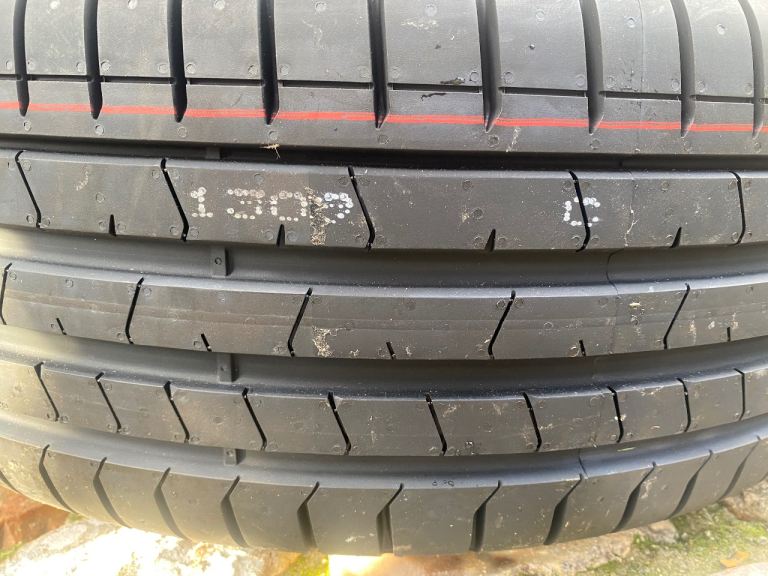 Set of Mini 19" JCW Circuit Spoke Wheels fitted with new (unused) Pirelli PZero Tyres