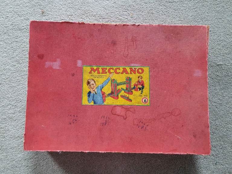 Vintage Meccano Set  6 – Fair Condition with Various Parts