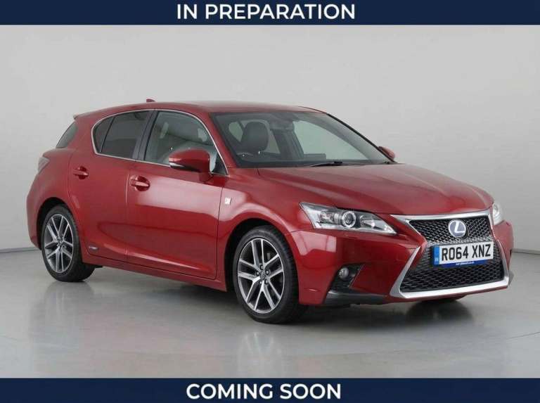2014 Lexus CT 200h 1.8 F-Sport 5dr CVT Auto HATCHBACK PETROL/ELECTRIC Automatic