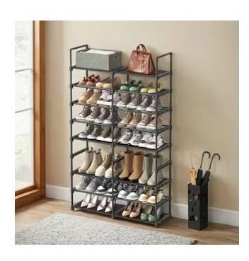 Self-assembled shoe rack