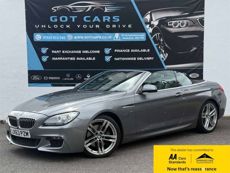 2013 BMW 6 Series 640d M Sport 2dr Auto CONVERTIBLE DIESEL Automatic