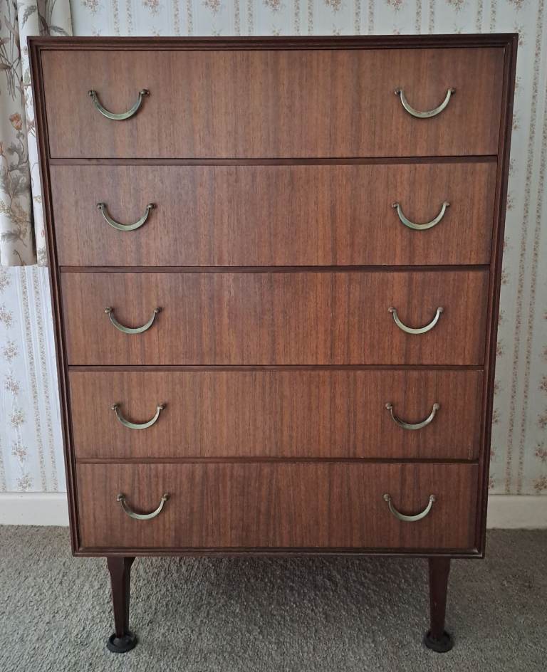 image for Vintage Retro Mid Century c1960 Chest of Drawers 