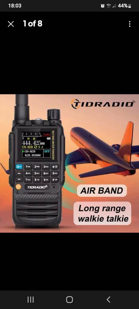 Airband, Scanner, Receiver, Walkie Talkie, Ham Radio, Marine, Amateur Radio, Aeroplanes etc