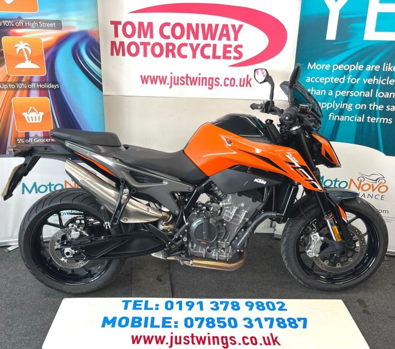 KTM790 DUKE 23, 2023(73), 1 OWNER, 14,744 MILES, FSH, IMMACULATE BIKE, £4995