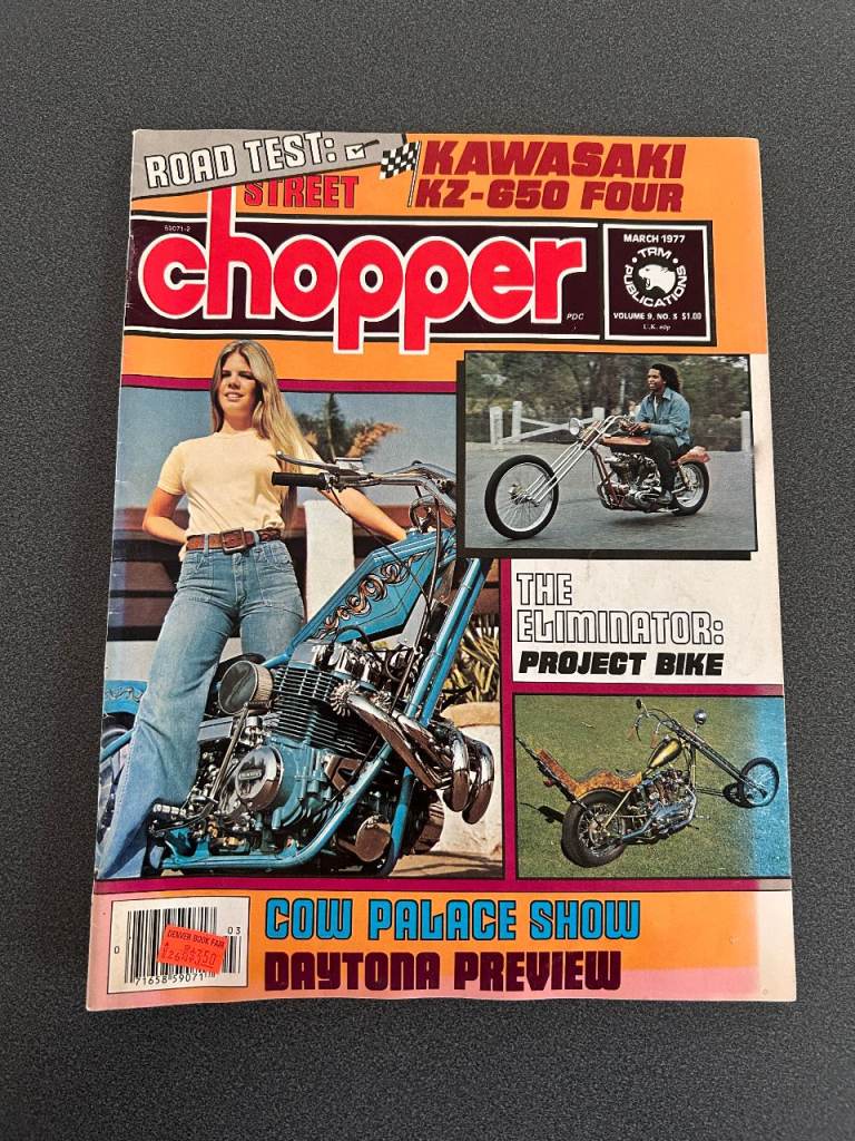 Street Chopper Magazine - Vol. 9 No. 3 - March 1977 - Vintage Custom Motorcycle