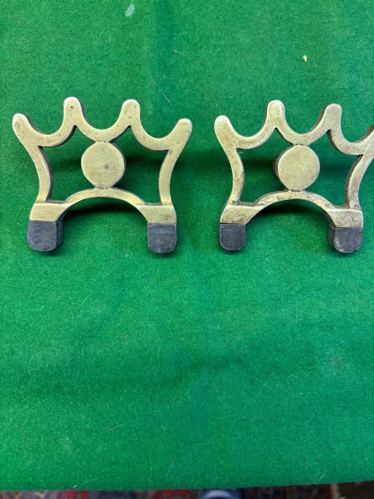 Antique snooker rest heads