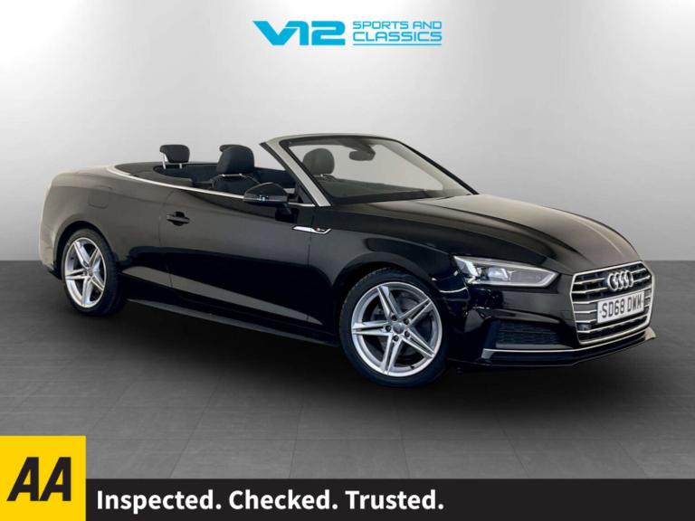 2018 Audi A5 Cabriolet 2.0 TFSI S line Convertible 2dr Petrol S Tronic Euro 6 (s/s) (190 ps) Conv...