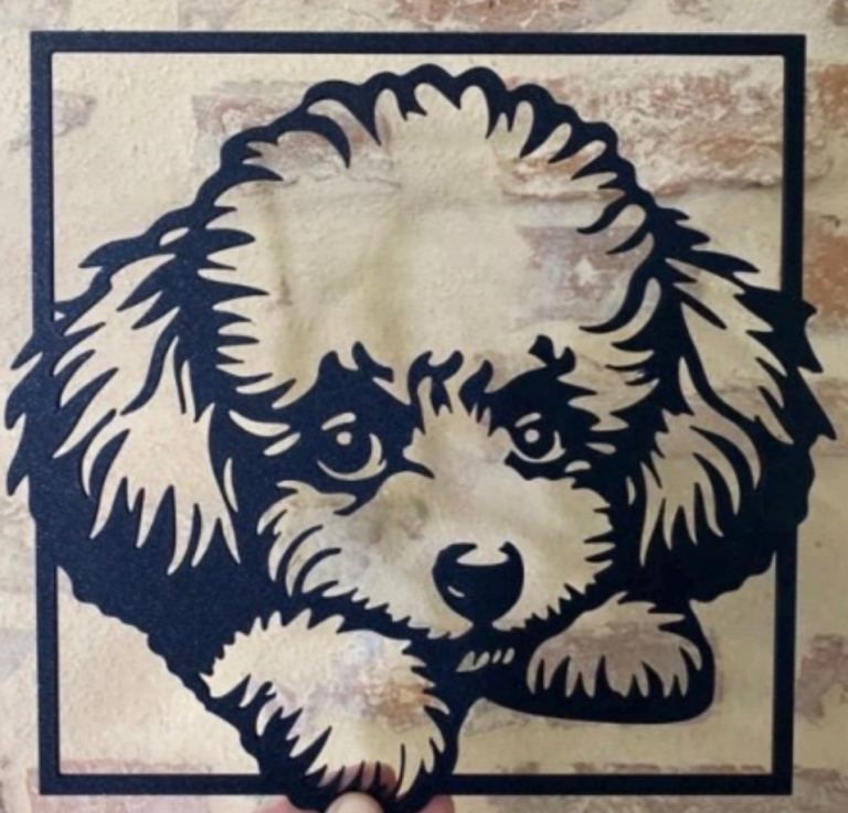 Black PUPPY Wall Art Decoration – As New
