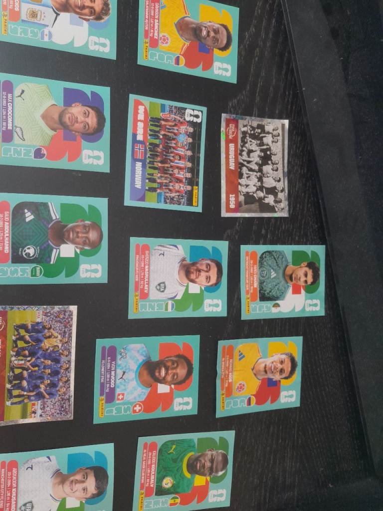 13 football stickers never been ( pick-up only )used
