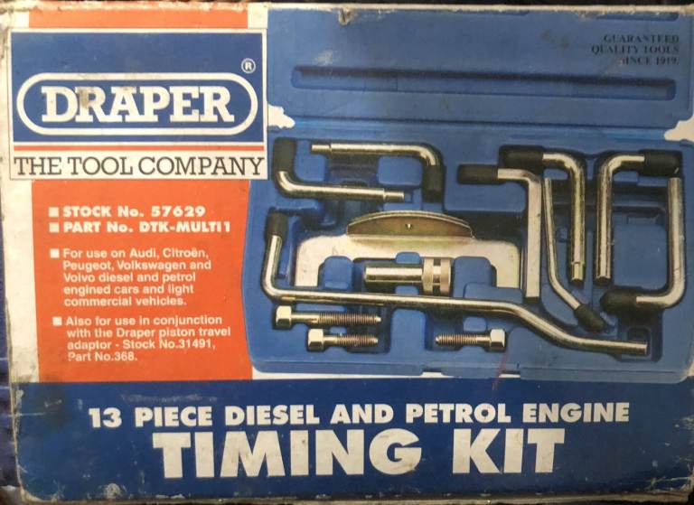 Draper 13 Piece Diesel and Petrol Engine Timing Kit