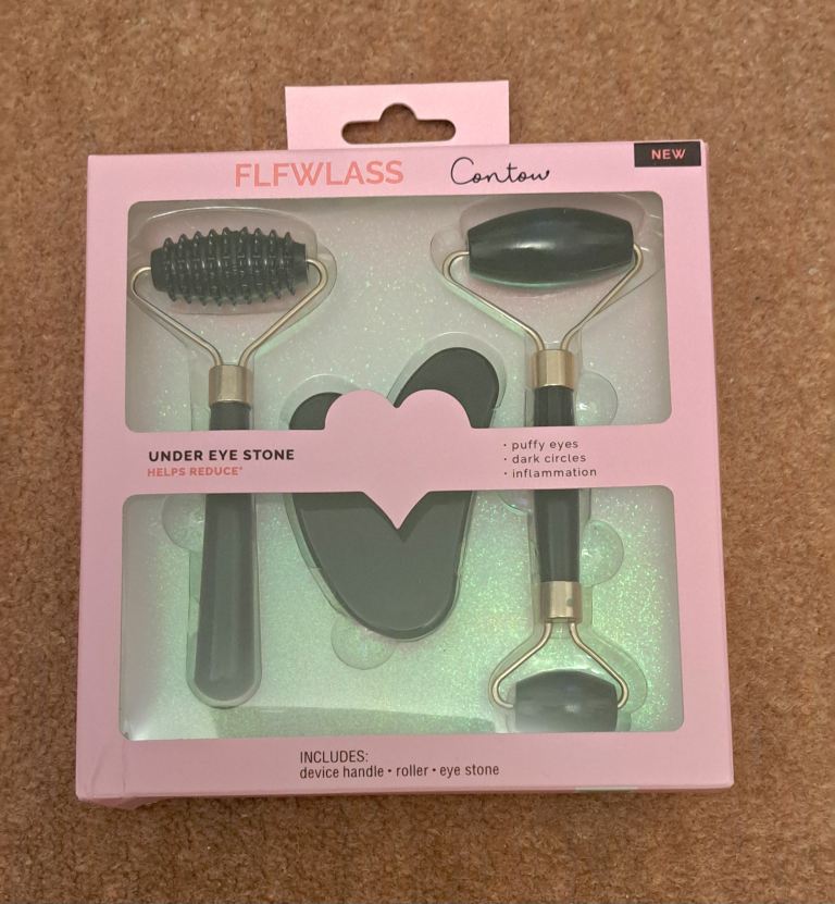 Contour facial roller, eye stone abd massager set