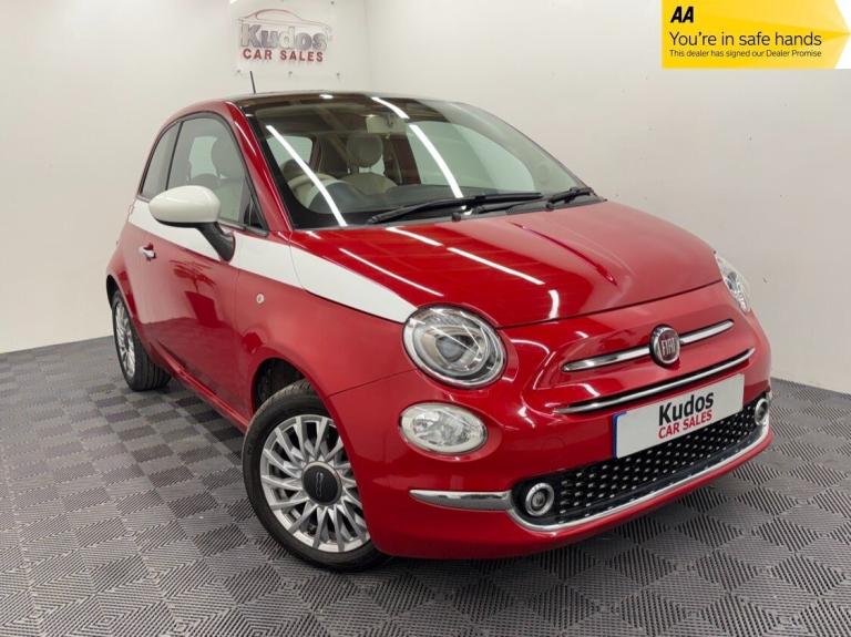 2017 Fiat 500 1.2 Lounge 3dr - 67000 MILES - REAR SENSORS - CRUISE - A/C - FSH HATCHBACK Petrol M...