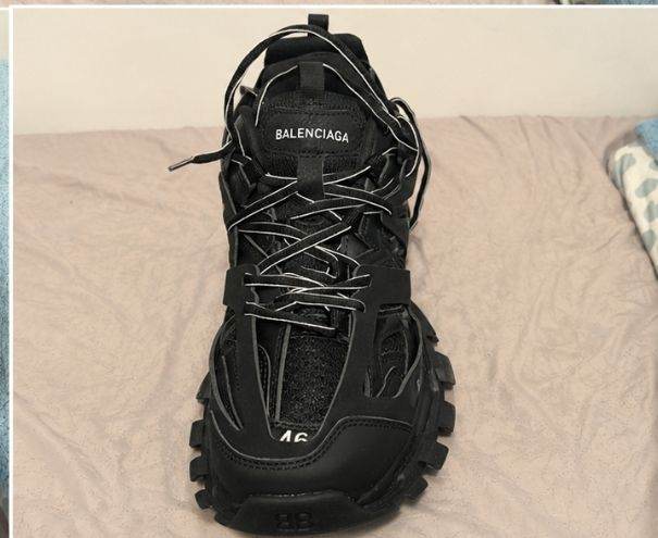 Balenciaga Track Trainers, Black, UK Size 12 - Like New Condition