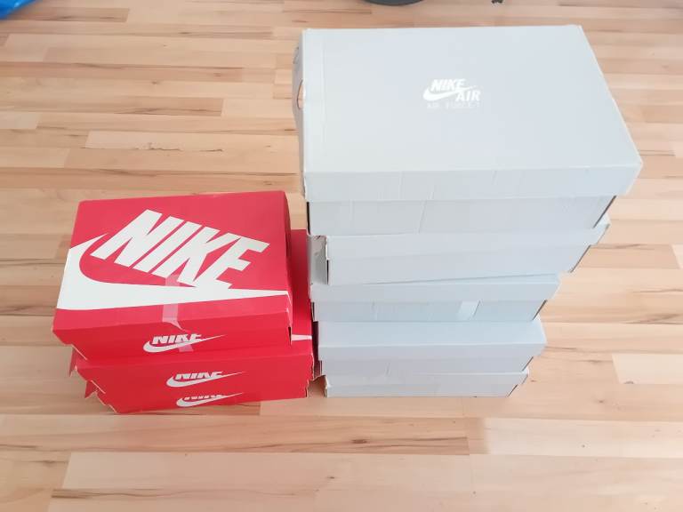 Empty Nike boxes