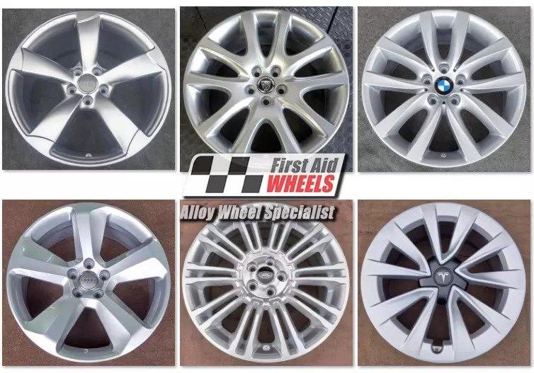 SILVER POWDER COAT REFURBISHMENT for 19'' ALLOY WHEELS NW LONDON NW61TB