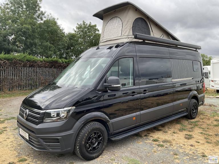 Volkswagen Crafter 4 berth, belt rear over garage bed automatic camper for sale