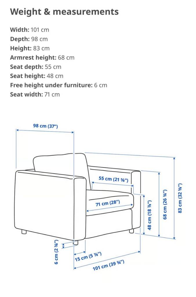 Armchair Large Luxurious Comfortable Beige