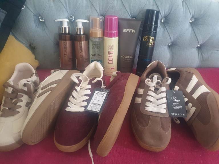New Look ladies Trainers – Brown and Burgundy, Brand New with Tags