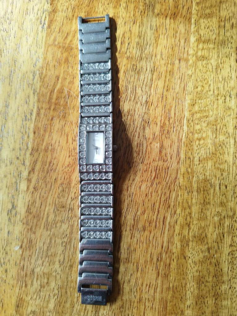 Storm Luxura Ladies Silver tone Crystal Bracelet Watch Stainless Steel
