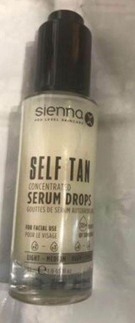 Self tan concentrated serum drops
