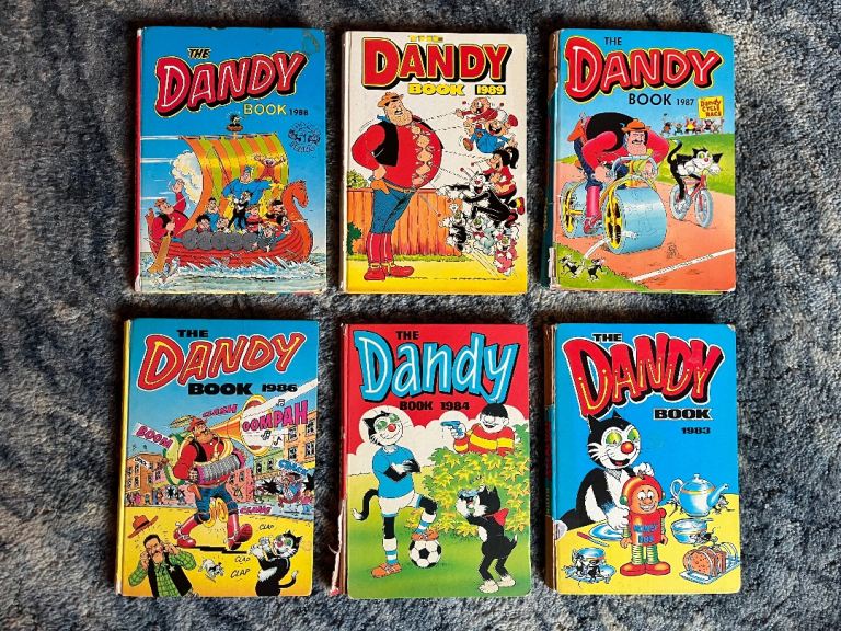 9 Dandy Annuals – 1980’s (1985 missing) 