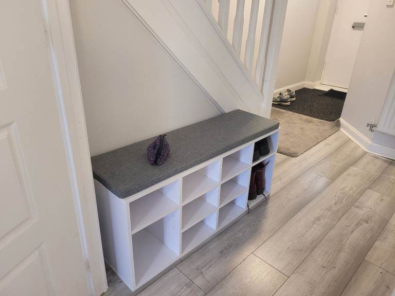 Shoe storage and bench