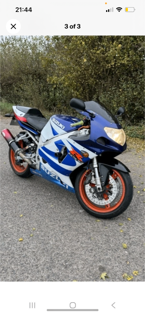 Gsxr 750 12 months mot