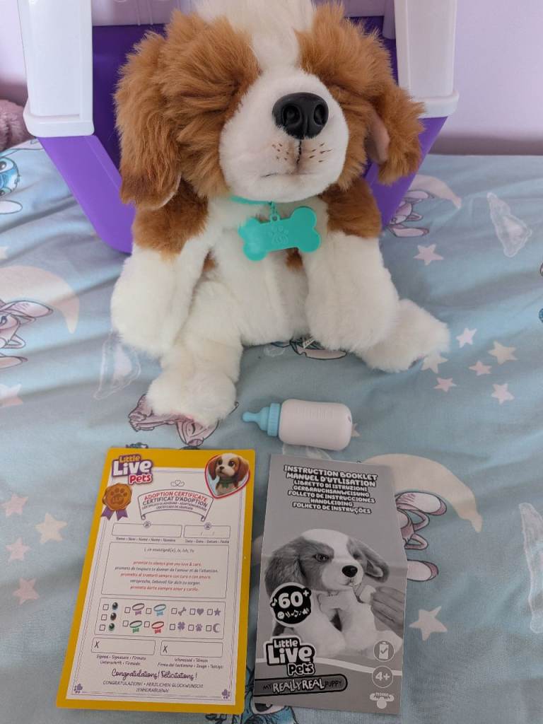 Little Live Pets My Puppy Interactive Toy Dog with Carrier – As Good As New