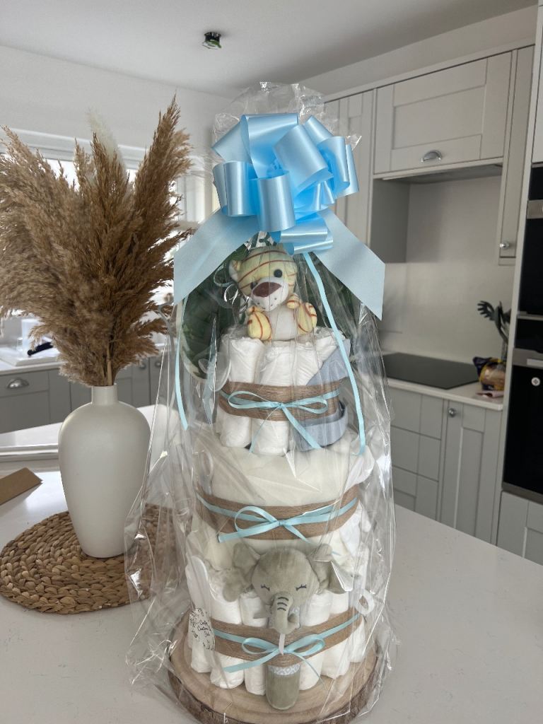 Safari themed Nappy cakes for sale 🍂🤍