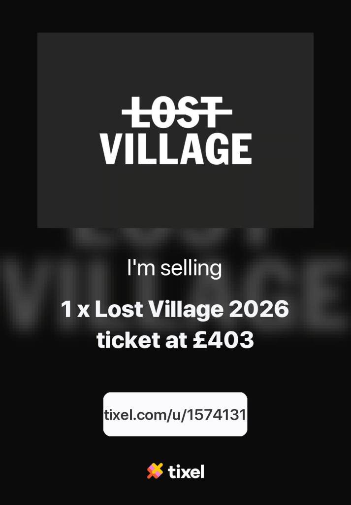 Lost Village Festival Ticket - August 2026