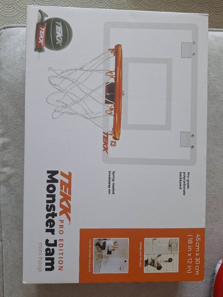 TEKK Monster Jam Mini Hoop Basketball Set – New