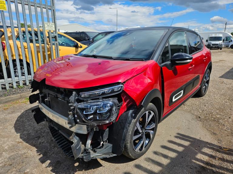 2023 Citroen C3 1.2 PureTech 110 Shine Plus 5dr Red Damaged Salvage