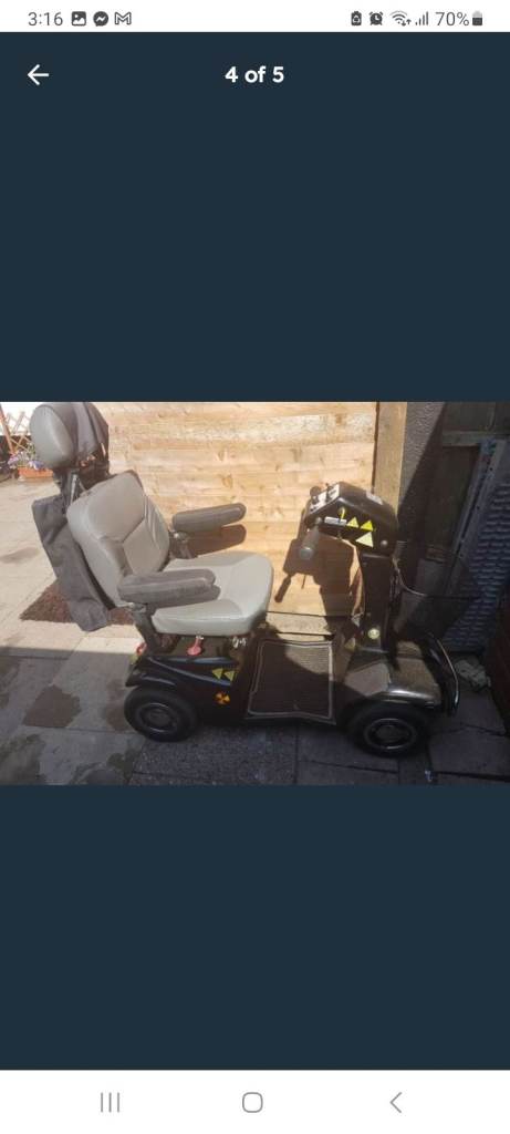 Two  mobility scooters 