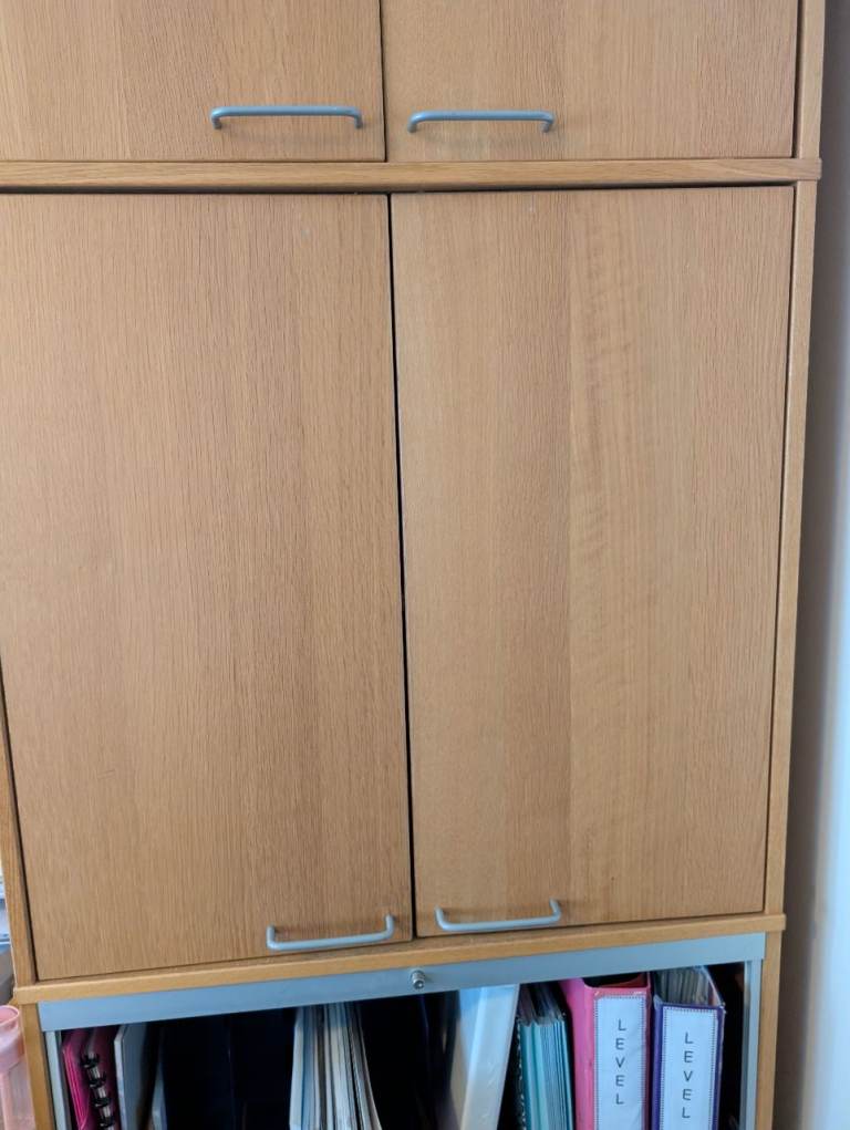 Wooden Office Storage Cupboard – Good Condition